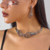 Wholesale European and American style fashion unique necklace, dark style skull claw necklace, finger bone earrings, Halloween costume accessories