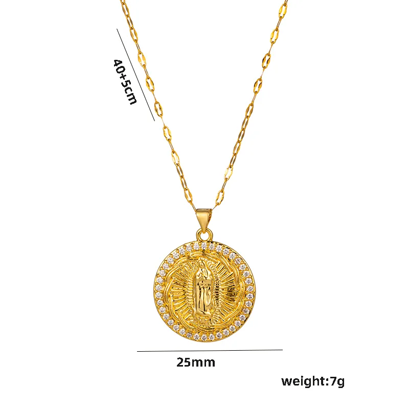 Wholesale PVD Coated Real Gold Plated Star Heart Shape Stainless Steel Simple Style Waterproof Non Tarnish Stainless Steel Pendant Necklace