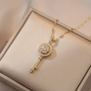 X0411 Gold Small Size 11 Rotating Necklace [Pendant Included]