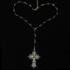 oly-66592e19f4e3b543b5f6f74fa88b05f6 Wholesale punk style cross Gothic necklace jewelry black pearl pendant necklace