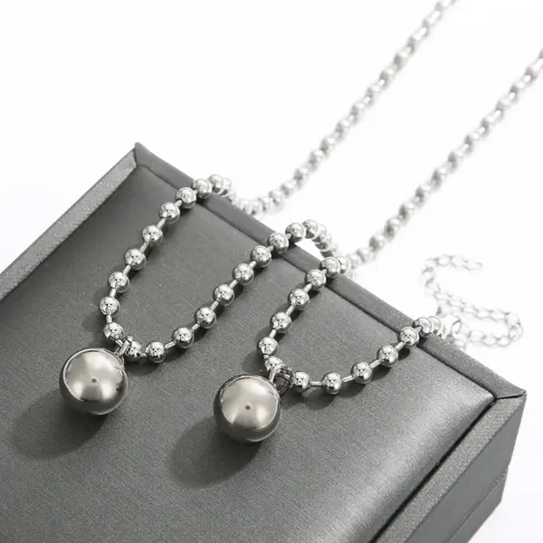 Wholesale PVD Coated 18K Gold Plated Solid Color Stainless Steel Streetwear Waterproof Non Tarnish Bracelets Necklace