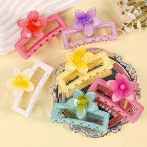 Wholesale Summer New Style Square Frangipani Hair Clip
