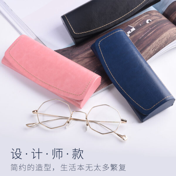 Wholesale Glasses box female Korean high-value retro leather simple creative personality portable student male eye Box