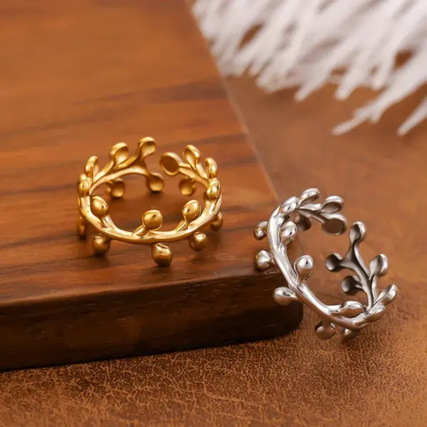 Wholesale Open Ring Stainless Steel Plated 18K Gold Women's Jewelry Geometric Multifunctional Hand Accessories