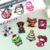 oly-6696df9e001ae09991d431f39c19c7cf Wholesale New loose powder cross-border cartoon Christmas cute ornaments acrylic pins adorable DIY patch accessories