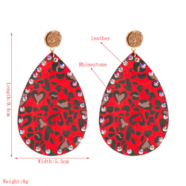 Wholesale Exaggerated heavy diamond eye tassel earrings