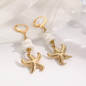 White shell slice starfish
