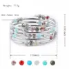 Wholesale Fashion Flower Natural Stone Beaded Layered Bracelets