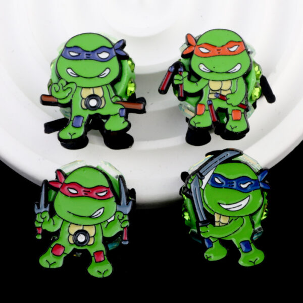 oly-66a716074dad774f3ad10918a11d1a31 Wholesale ouble-Sided Teenage Mutant Ninja Turtles Anime Cartoon Clay Straight Hole Beads DIY Mobile Phone Chain Accessories