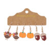 Wholesale Thanksgiving Turkey and Pumpkin Earrings