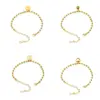 Wholesale PVD Coated Real Gold Plated 18K Gold Geometric 304 Stainless Steel Fashion Waterproof Non Tarnish 304 Stainless Steel Bracelets