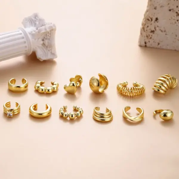1 Piece Vintage Style Cool Style Geometric Eye Snake Plating Copper 18k Gold Plated Ear Studs