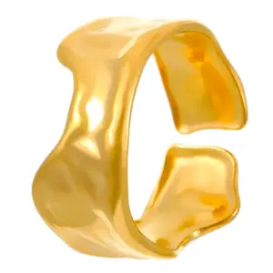 18k real gold irregular 6441