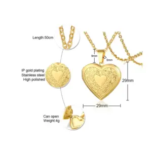 PN-1192 Gold Pendant with Chain