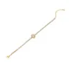 Copper 18K Gold Plated Simple Style Plating Inlay Water oplets Heart Shape Zircon Bracelets