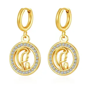 . 0*8 round Full Diamond Golden MS-675