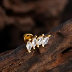 3364 Gold / Ear Studs