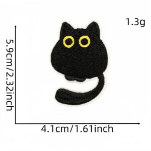 Black cat cloth patch 8#