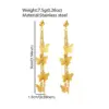 1 Pair IG Style Simple Style Artistic Butterfly 304 Stainless Steel Drop Earrings