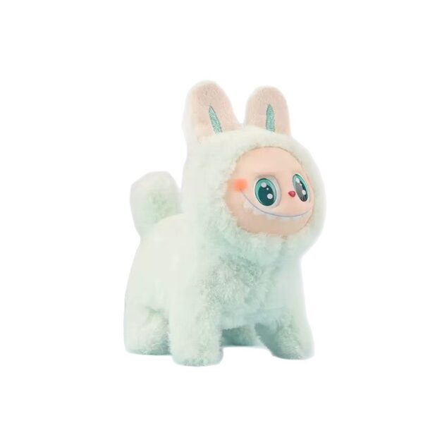 Wholesale Electric Labu Plush Cartoon Silicone Face Glow Walking Singing Labubu Cross-border Children's Toy