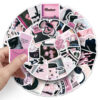 Wholesale 52pcs black powder style graffiti stickers