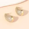 1 Pair Elegant Glam Water Droplets Plating Inlay Copper Rhinestones Ear Studs