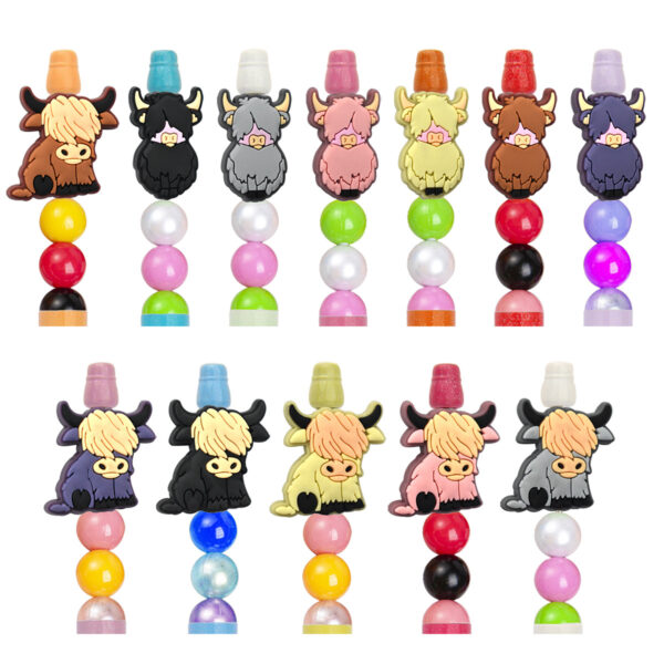 Wholesale Cartoon animal beaded pens