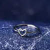 oly-66f3c8f87932dd3b621bfc93178af524 Womens Heart-shaped Electroplated Copper Rings Nhdp157510