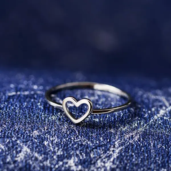 oly-66f3c8f87932dd3b621bfc93178af524 Womens Heart-shaped Electroplated Copper Rings Nhdp157510