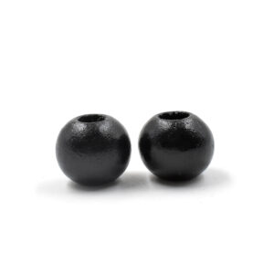 W091:12mm glossy black 1 piece