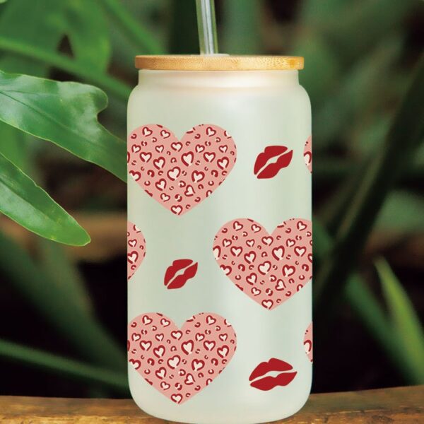 Wholesale Pink calf 16oz Cup UV DTF Wraps