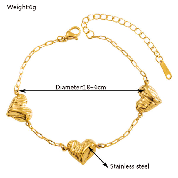 oly-67094b28586fde8aa2619db2392f0e21 Wholesale Titanium Steel Bracelet Girl's Fashion Love Star Pendant Temperament High-end Sense Bracelet