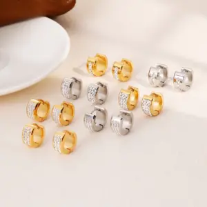Wholesale PVD Coated 18K Gold Plated Insect Titanium Steel Elegant Waterproof Non Tarnish Earrings