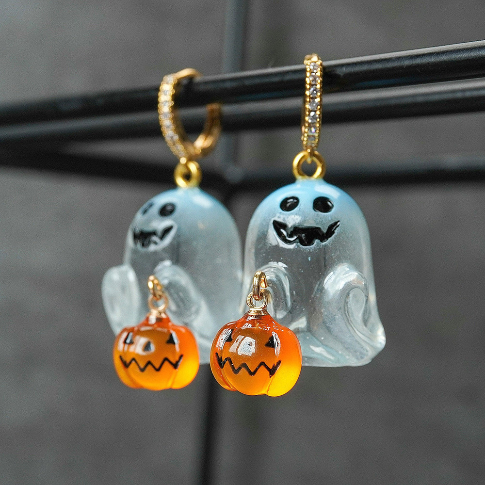 Wholesale Ghost Pumpkin Earrings