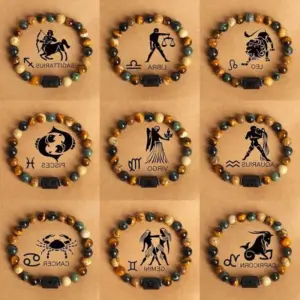 Wholesale Casual Simple Style Constellation Natural Stone Bracelets In Bulk