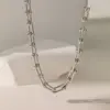 Wholesale 304 Stainless Steel U Shape PVD Coated 18K Real Gold Plated Elegant Simple Style Waterproof Non Tarnish Gold Bracelets Necklace