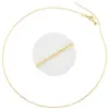 Simple Style Solid Color Copper Plating 18k Gold Plated Necklace