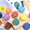 Wholesale Colorful snowflake resin drill heavy diy acrylic beads loose beads mobile phone chain adorable beads beaded pen accessories
