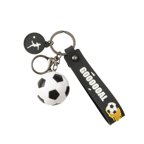 Wholesale Creative Large Simulation Football Keychain Bag Pendant Car Key Chain Stall Student Memorial Gift