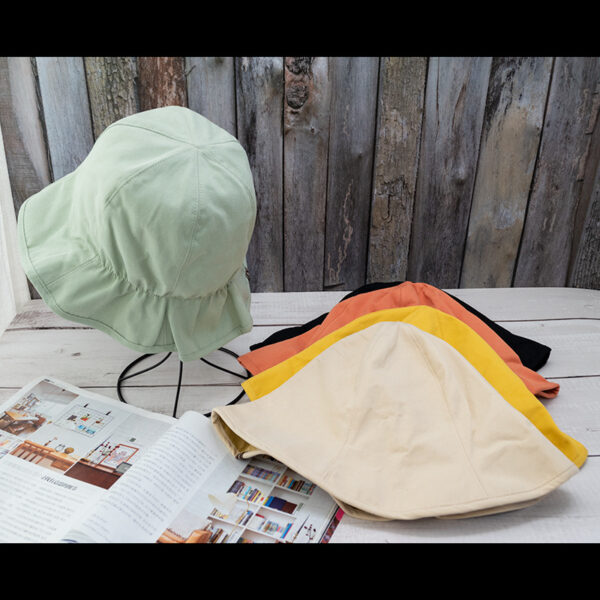 Wholesale Japanese Style Small Cloth Label Fisherman Hat Women's Korean Style Trendy Double-Sided Sun Hat Women's Summer Internet Red Sun Hat