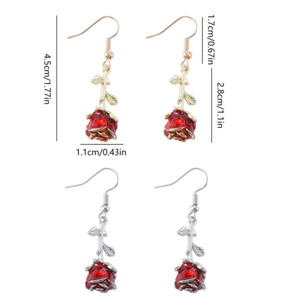 Wholesale Vintage rose earrings