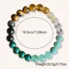 Retro Bohemian Round Semi-precious Stone Elastic String Bracelets In Bulk Natural Stone Bracelet