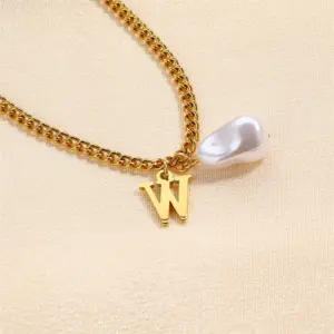Letter W Necklace