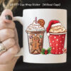 Wholesale Christmas 16oz cup sticker glass sticker crystal sticker