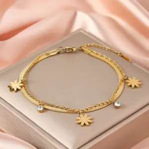 96# Double Blade Leaves/Gold