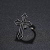 oly-6768b367aa3827c1277facebdd145059 Wholesale Retro Black Large Cross Open Ring Women's Gothic Fashion Alloy Men's Halloween Jewelry Ring