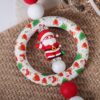 oly-676a6036f1b52b1c0abc4eb0f1996eb1 Wholesale Christmas Decoration DIY Beaded Circle Silicone Keychain Bag