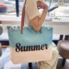 Wholesale 2024 new in stock large capacity tassel bag beach bag ladies shoulder tote bag foreign trade cross-border
