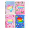 Wholesale bubble pop coil book dinosaur unicorn silicone notebook