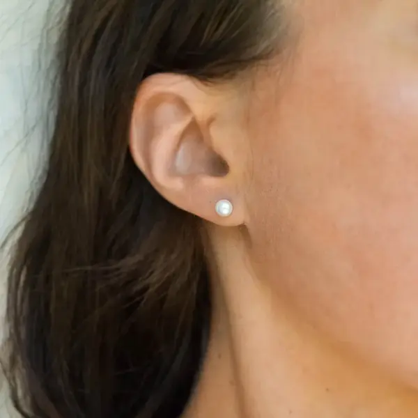 Wholesale 1 Pair Fashion Geometric Plating 304 Stainless Steel Artificial Pearls Stainless Steel Earrings